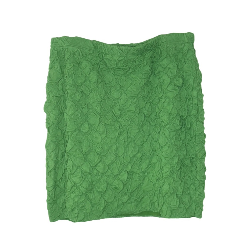 AKIRA Green Textured Pencil Skirt